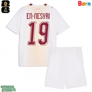 Marokko Youssef En-Nesyri #19 Replika Babytøj Udebanesæt Børn VM 2026 Kortærmet (+ Korte bukser)